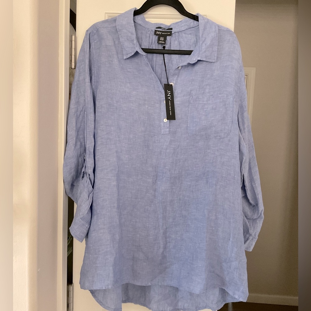 Jones New York linen collared shirt. Sz 1x